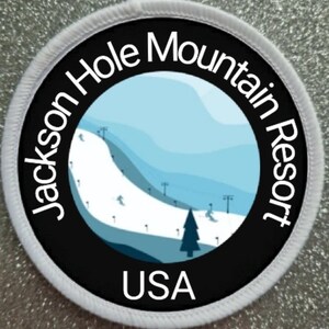 Distintivo da sci Jackson Hole Mountain Resort da 3 pollici