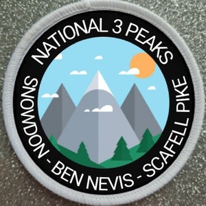 3 Inch National 3 Three Peaks Mountain patch badge -