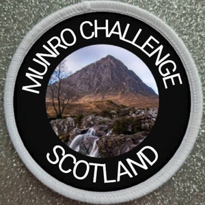 Munro Mountains Challenge Scotland 3 Inch patch badge