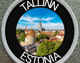Tallinn Estonia 3 Inch patch badge