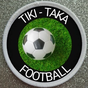 3 Inch Tiki Taka Football  Sublimation Patch badge