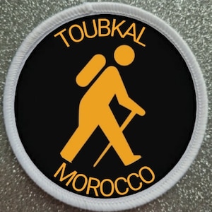 3 Inch Toubkal Morocco Sublimation Patch badge