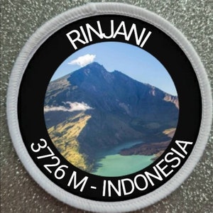 Mount Rinjani Indonesia 3 Inch patch badge