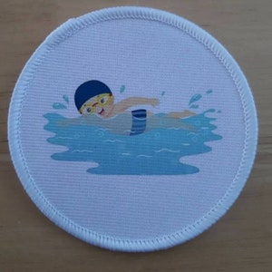 Swimming sublimation patch badge