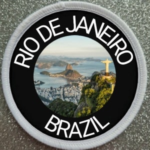 Insignia de parche de Río de Janeiro Brasil de 3 pulgadas