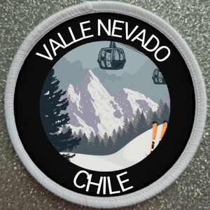 Valle Nevado Chile Ski Resort 3 Inch patch badge