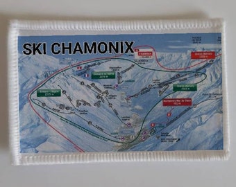 Emblema do mapa de esqui de Chamonix