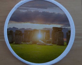 Stein Henge Sommer Sonnenwende Patch Abzeichen