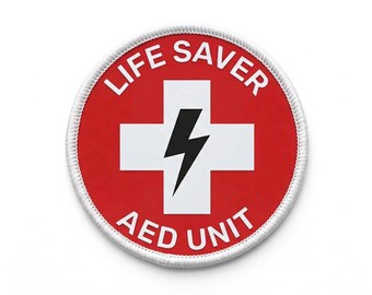 3" AED patch badge