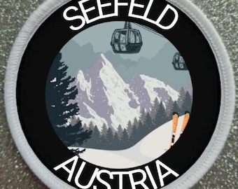 Seefeld Austria Ski Resort 3 Inch patch badge
