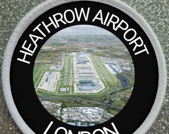 3-Zoll-Heathrow-Flughafen-London-England-Patch-Abzeichen