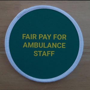 Support The Ambulance Staff 3 Inch patch badge