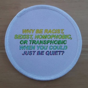 Anti Homophobe Patch Badge
