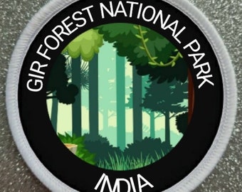 Gir Forest National Park India 3 pollici patch badge