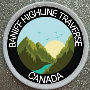 3 Inch Baniff Highline Traverse Canada Sublimation Patch badge