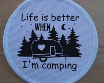Camping patch badge