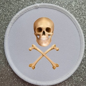 7 inch large Skull & Crossbones Patch Badge