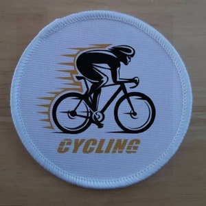 3&quot; Cycling Cycle Fitness Bike Biking Sports patch badge