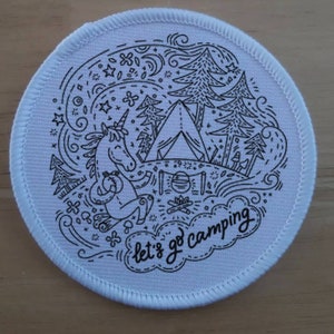 Camping patch badge