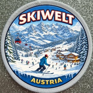 3-Zoll SkiWelt Austria Ski Skiing Resort Patch