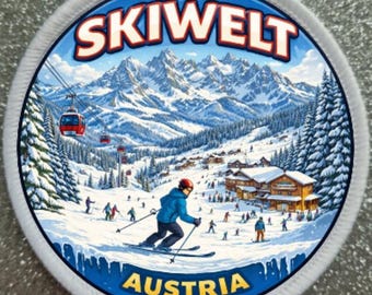 Parche de 3 pulgadas de la estación de esquí SkiWelt Austria