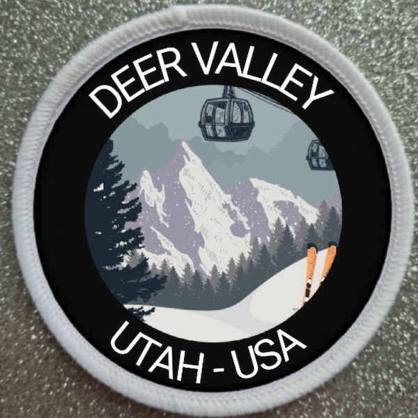 Deer Valley Utah USA Ski Resort 3 Inch patch badge