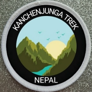 3 Inch Kanchenjunga Trail Nepal Sublimation Patch badge