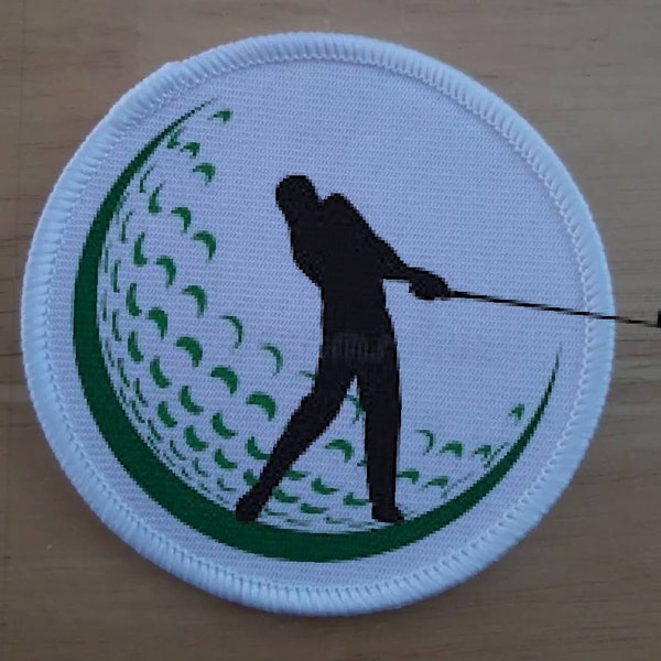 3" Golf patch badge