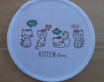 Cute kitten patch badge