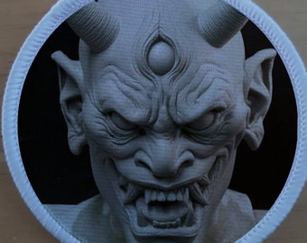 Japanese Hannya Demon Patch Badge