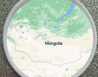 3 Inch Mongolei Aufnäher Abzeichen