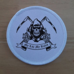 Biker 3 inch sublimation patch badge