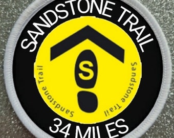 Sandstone Trail England 34 Miles 3 Inch patch badge