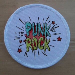 Punk Rock 3 inch sublimation patch