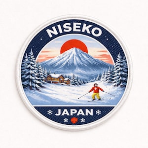 Niseko Japan Ski Resort 3 Inch patch badge - Made in the UK