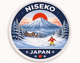 Niseko Japan Ski Resort 3 Inch patch badge - Made in the UK