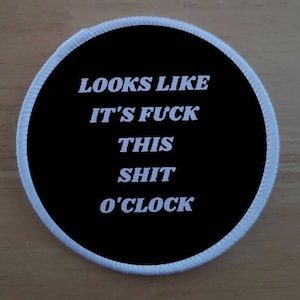 Zero No Fucks Donné patch de sublimation de 3 pouces