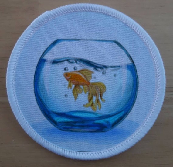 Goldfish Bowl Fish Aquarium Patch Badge -  Canada