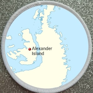3 Inch Alexander Island Antarctica Aufnäher Abzeichen
