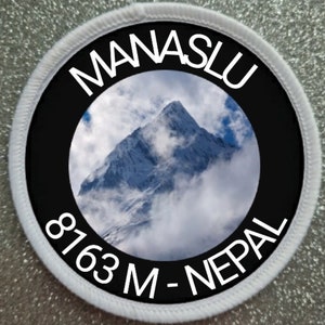 Manaslu Nepal 3 Inch Mountain patch badge