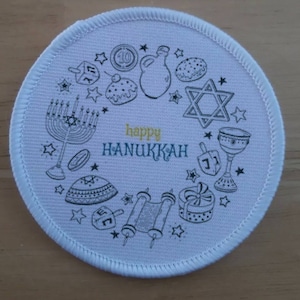 Happy Hanukkah patch badge