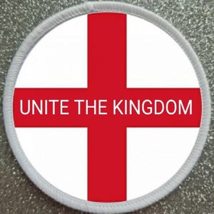 3 Inch Unite The Kingdom St George's Cross England patch badge