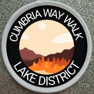 Cumbria Way Walk The Lake District England 3 Inch patch badge
