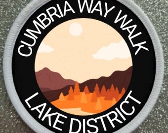 Cumbria Way Walk The Lake District England 3 Inch patch badge