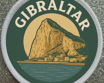 3 inch Gibraltar sublimation patch badge