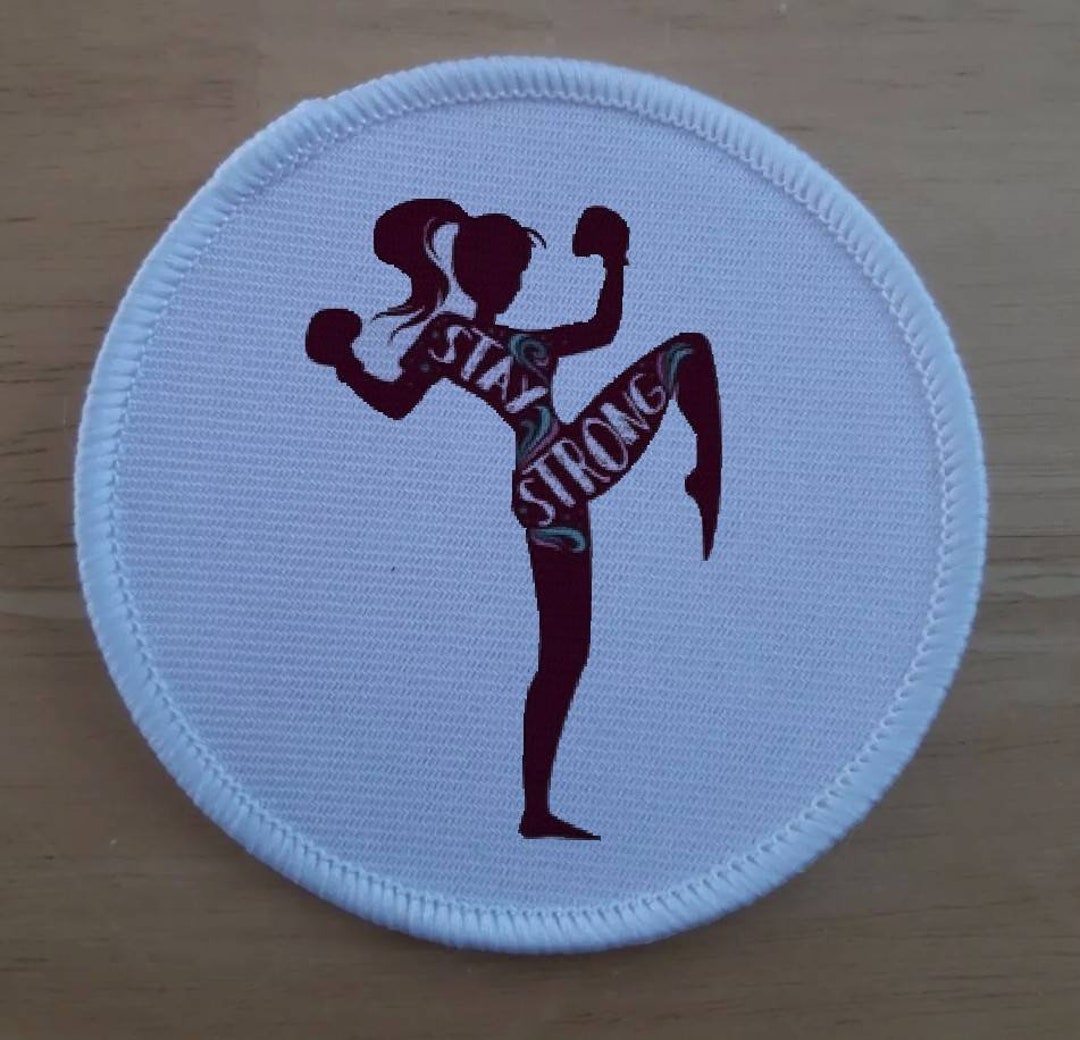 Boxing Girl Patch Badge - Etsy