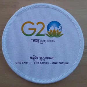 G20 Summit India 3 Inch patch badge