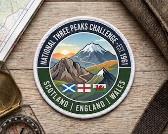 3 Inch National 3 Three Peaks Mountain patch badge -