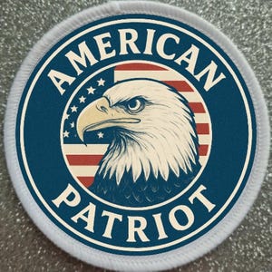 3インチのアメリカ愛国者パッチバッジ