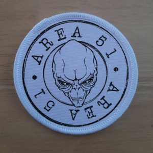 Area 51 Alien sublimation patch badge